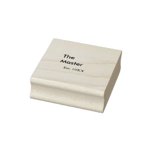 De Master baas naam est jaar datum man koning tite Rubberstempel