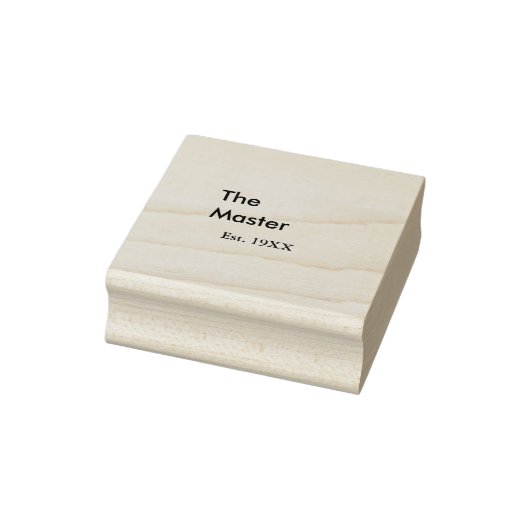 De Master baas naam est jaar datum man koning tite Rubberstempel (Stempel)