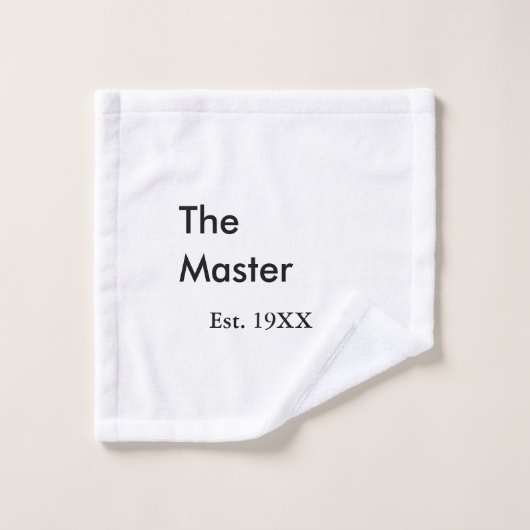 De Master baas naam est jaar datum man koning tite Washandje (Wasdoekje)