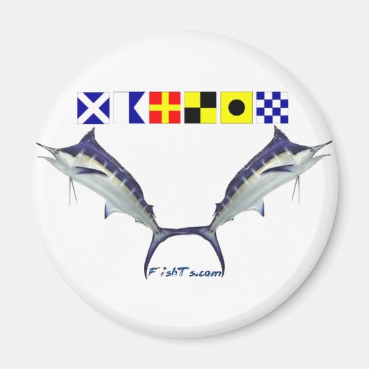 De Masterfull Marlin Jumping GameFish Magneet (Voorkant)