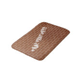 De Mat van het bakstenen Muurbad met Douanetekst (Gekanteld)