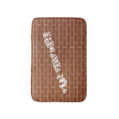 De Mat van het bakstenen Muurbad met Douanetekst (Voorkant Verticaal)