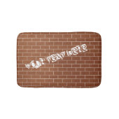 De Mat van het bakstenen Muurbad met Douanetekst (Voorkant)