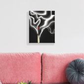 De Match | Hedendaagse Rook Moderne Schilderij Canvas Afdruk (Insitu (Woonkamer))