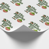 De Matcha Elf Grappige Kerst Matcha Drank Liefhebb Cadeaupapier (Hoek)
