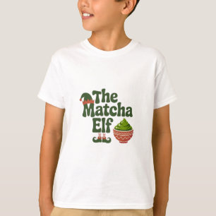 De Matcha Elf Grappige Kerst Matcha Drank Liefhebb T-shirt