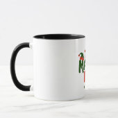 De Matcha Elf Grappige Kerst Matcha Drank Mok (Links)