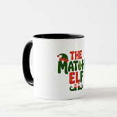De Matcha Elf Grappige Kerst Matcha Drank Mok (Voorkant links)