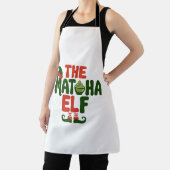 De Matcha Elf Grappige Kerst Matcha Drank Schort (Insitu)