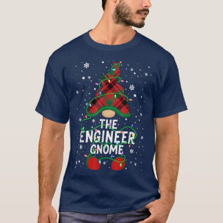 De Matchinggroep Xmas Ligh van de Engineer Gnome F T-shirt