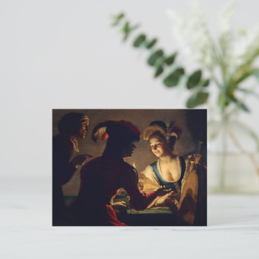 De Matchmaker - Gerrit Van Honthorst Briefkaart (Staand voorkant)
