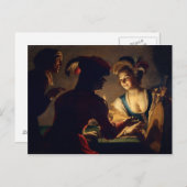 De Matchmaker - Gerrit Van Honthorst Briefkaart (Voorkant / Achterkant)
