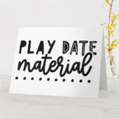 De Materiaal van de Datum van het spel Funny Cute Kaart (Gele Bloem)