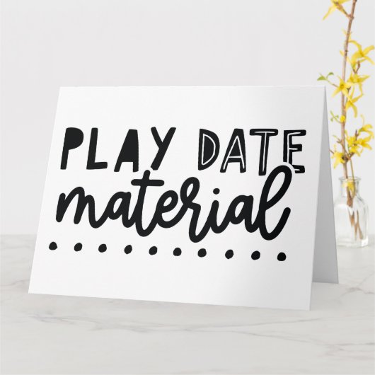 De Materiaal van de Datum van het spel Funny Cute  Kaart (Gele Bloem)