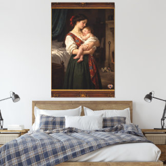 De Maternale Genade Van Academisch Realisme Vangen Canvas Afdruk