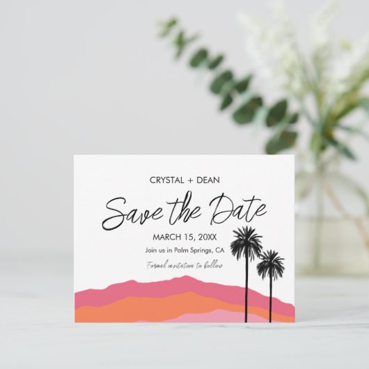 De Matig van de SPRingen van het palm sparen het B Briefkaart (Staand voorkant)