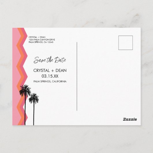 De Matig van de SPRingen van het palm sparen het B Briefkaart (Achterkant)