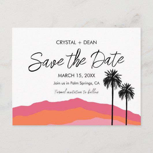 De Matig van de SPRingen van het palm sparen het B Briefkaart (Voorkant)