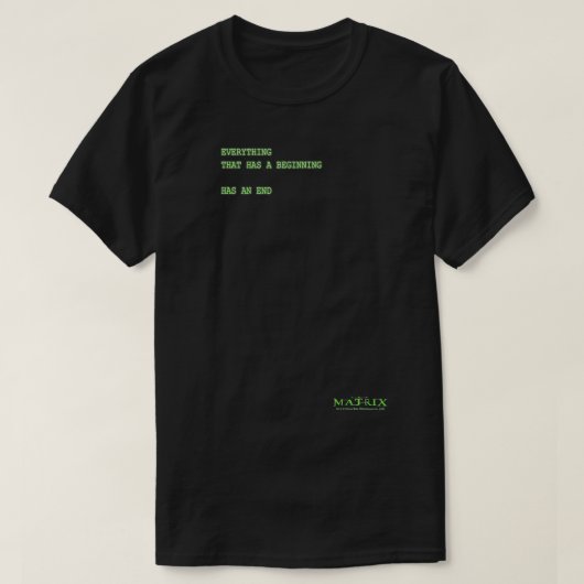 De Matri Alles heeft een beginnend groen lettertyp T-shirt (Design voorkant)