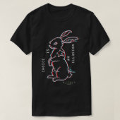 De Matrix Resurrections White Rabbit 3D Logo T-Sh T-shirt (Design voorkant)