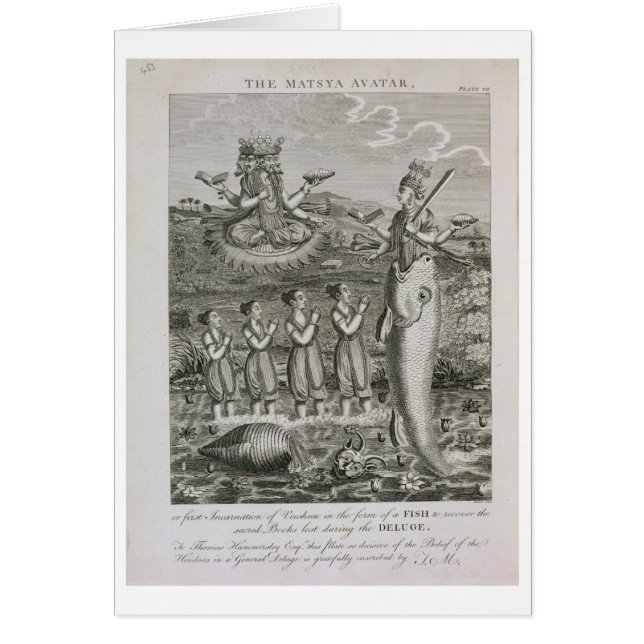 De Matsya Avatar, of de Eerste Incarnatie van Vis (Voorkant)