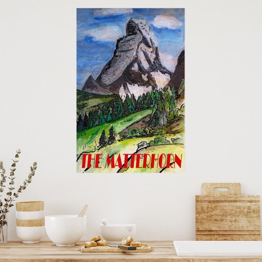 De Matterhorn Poster (Keuken)