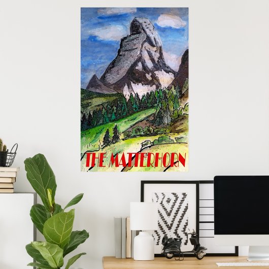 De Matterhorn Poster (Thuiskantoor)