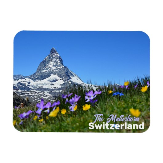 De Matterhorn Switzer Travel Souvenir Magneet (Horizontaal)