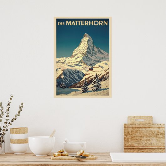 De Matterhorn V02 Poster (Keuken)