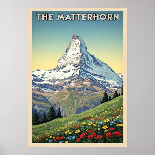 De Matterhorn V04 Poster (Voorkant)