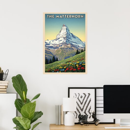 De Matterhorn V04 Poster (Thuiskantoor)