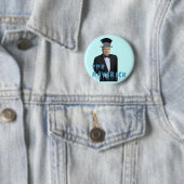 De Maverick Funny McCain Knop Ronde Button 5,7 Cm (In situ)