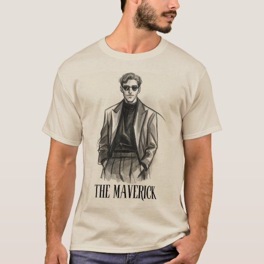 De Maverick Stijlvolle Mannen | Vet Minimalis T-shirt (Voorkant)