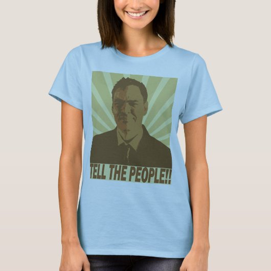De MaxKeiser "Vertel het volk!!" Zazzle Tee Shirt (Voorkant)
