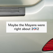 De Maya's hadden gelijk Bumpersticker (Op auto)