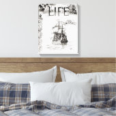 De Mayflower, dekmantel van 'Life' Canvas Afdruk (Insitu (Slaapkamer))