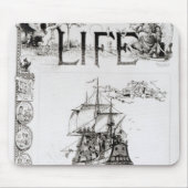 De Mayflower, dekmantel van 'Life' Muismat (Voorkant)