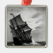 De Mayflower Metalen Ornament (Voorkant)
