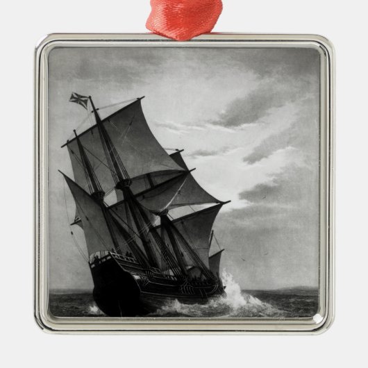 De Mayflower Metalen Ornament (Voorkant)