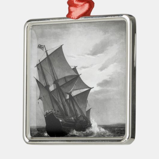 De Mayflower Metalen Ornament (Links)