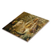 De Maying of Queen Guinevere door John Collier Tegeltje (Zijkant)