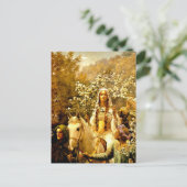De Maying van Queen Guinevere Briefkaart (Staand voorkant)