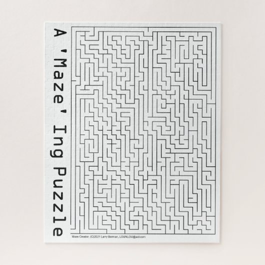 De "Maze"-puzzel Legpuzzel (Verticaal)