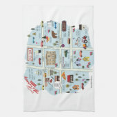 De McKinney Texas Kitchen Towel in het centrum Theedoek (Verticaal)
