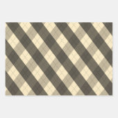 De MeanClique Black Argyle Inpakpapier Vel (Voorkant)