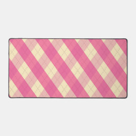 De MeanClique Pink Argyle Bureaumat