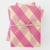 De MeanClique Pink Argyle Inpakpapier Vel (In situ)