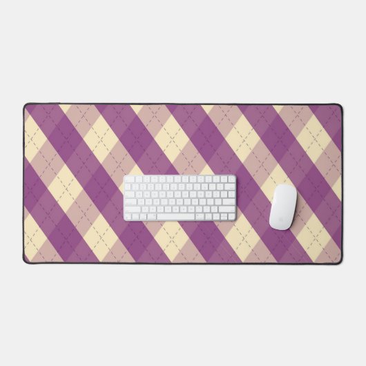 De MeanClique Violet Argyle Bureaumat (Keyboard & Muis)