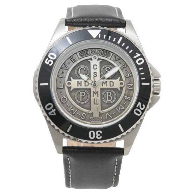 De medaille van Sint-Benedictus Horloge (Voorkant)