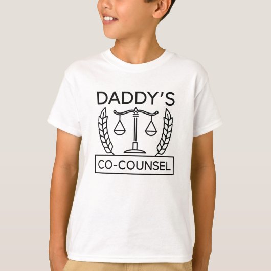 De mede-advocaat van pappie t-shirt (Voorkant)